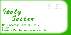 ipoly seiler business card
